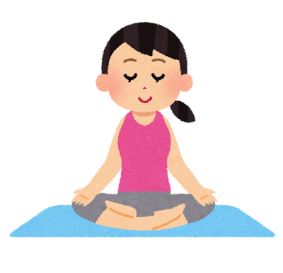 ヨガをしている女性