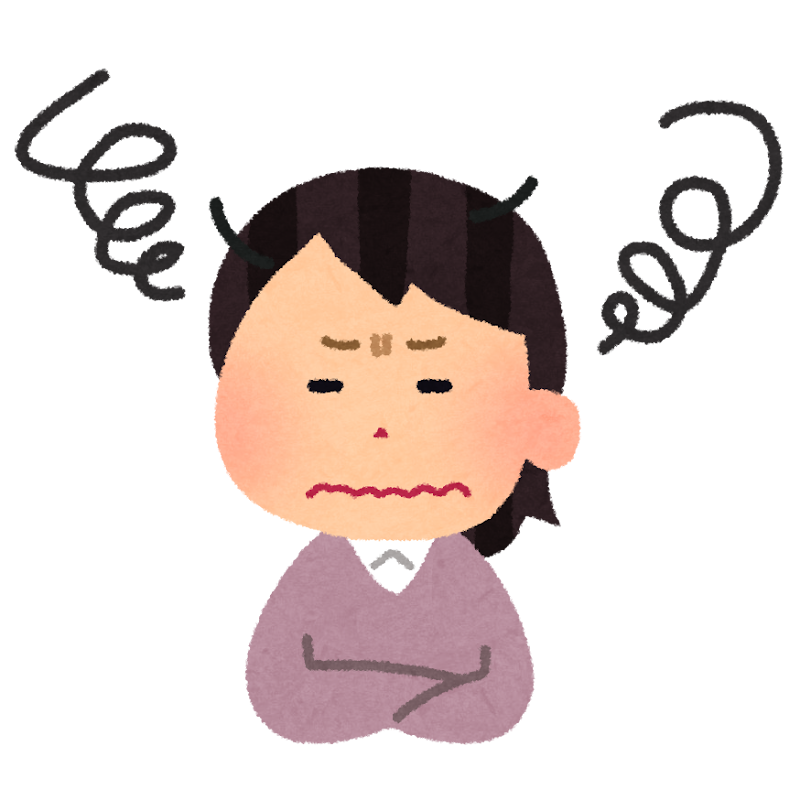 頭がモヤモヤしている女性