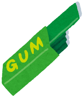 緑色のパッケージの板ガム